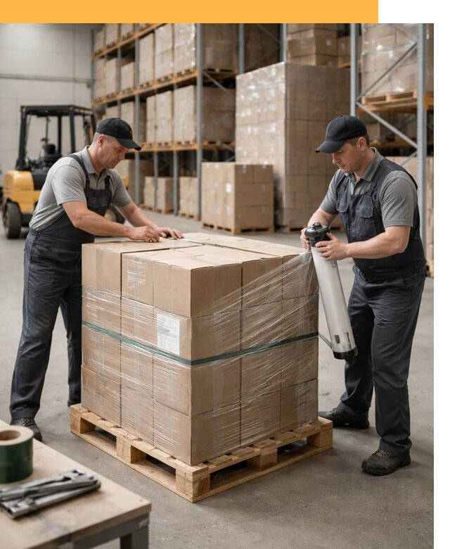 Упаковка и паллетирование грузов от 3828 руб: защита и крепление