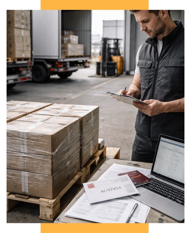 Доставка в Австрию от 71084 р. Логистика и экспорт СетСервис-Жрк