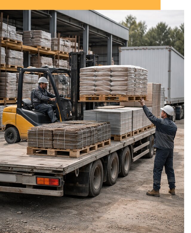 Перевозка строительных материалов по миру от 6015 руб