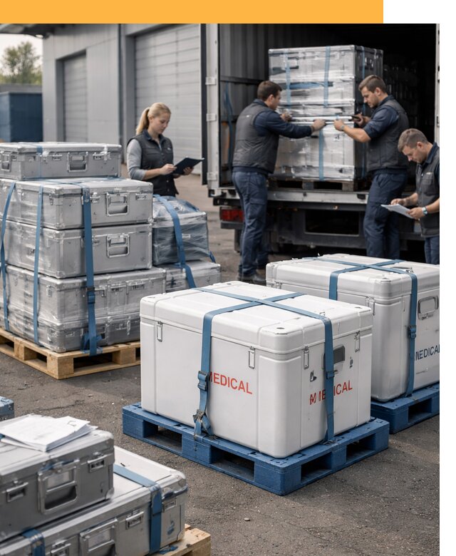 Перевозка медицинского оборудования по всему миру от 16404 руб