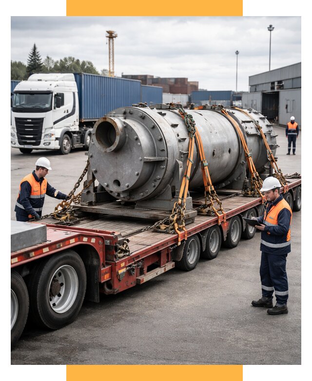 Перевозка тяжеловесных грузов под ключ от 164040 р. | СетСервис-Жрк
